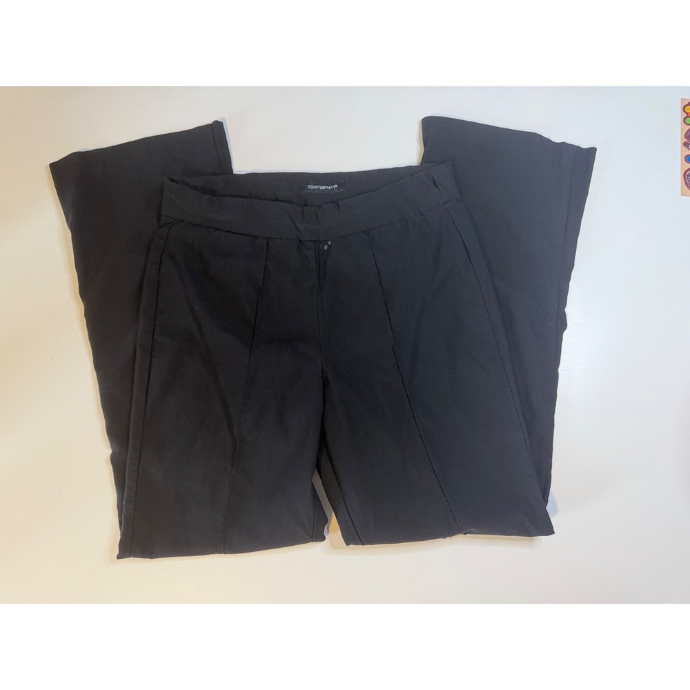 Counterparts Womens Black Pull On Straight Leg Dress Pants Size M 1895248HA